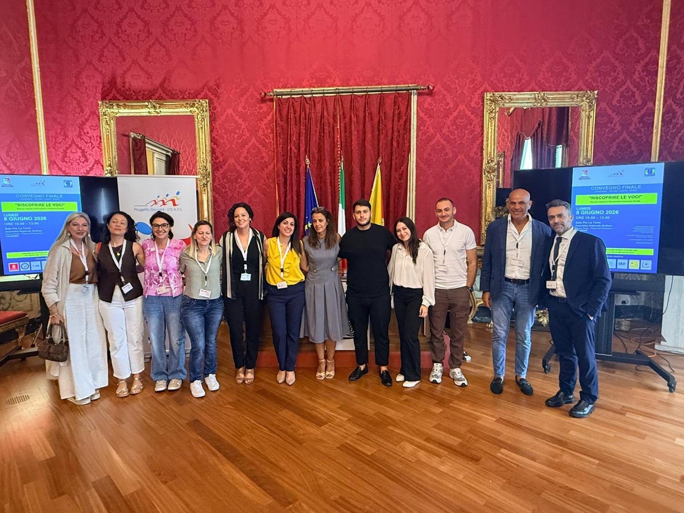 Gli operatori del progetto al convegno finale